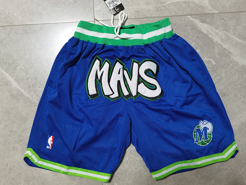2025 Men NBA Dallas Mavericks Shorts Blue style 1->dallas mavericks->NBA Jersey